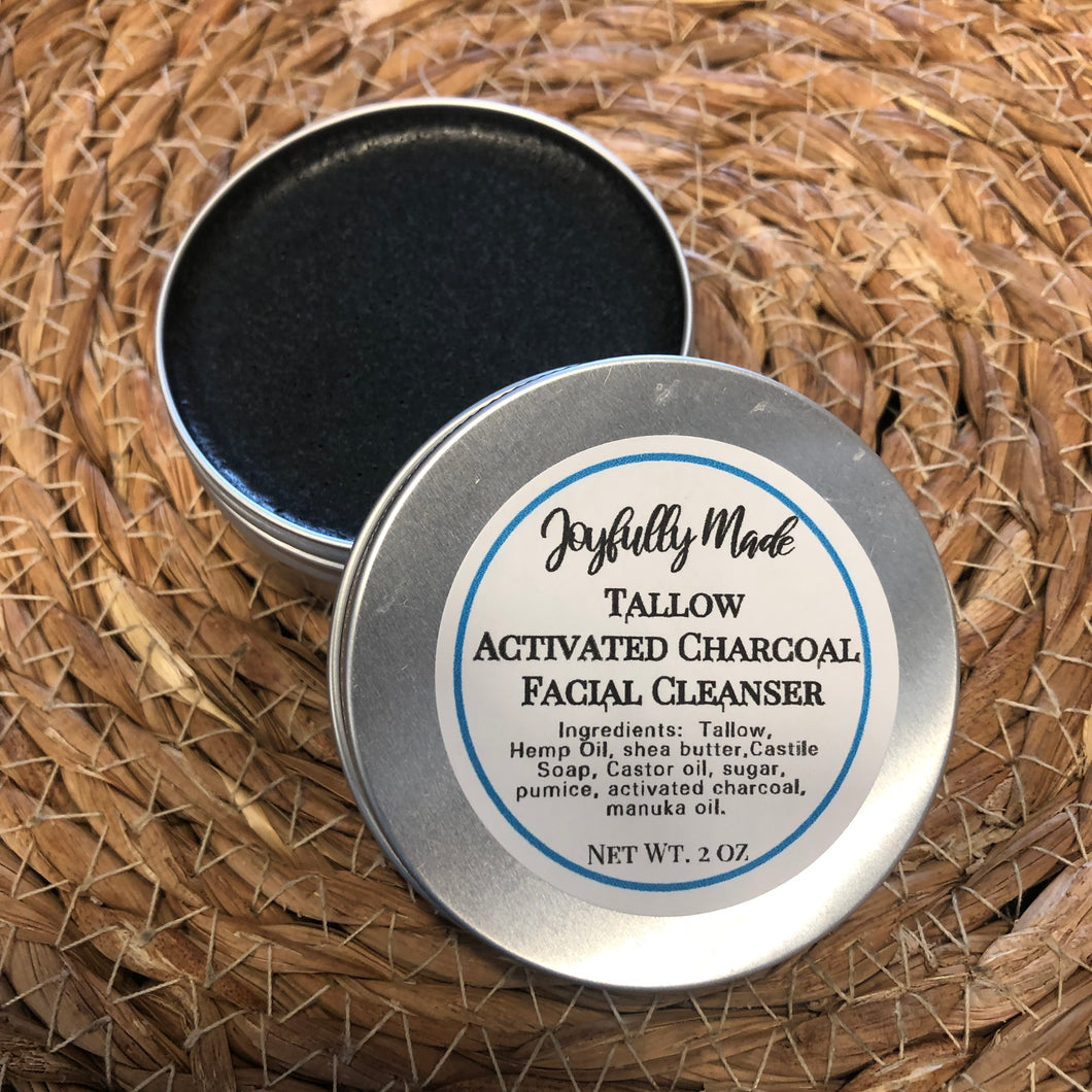 Activated Charcoal Tallow Facial Scrub